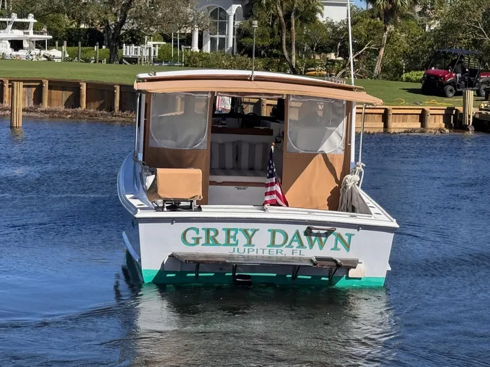 Grey Dawn Yacht Photos Pics 1987 West Bay James Beal 31 Hardtop Lobster Boat, "Grey Dawn," docked in Jupiter, FL.