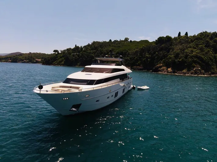 Sanlorenzo Sl96 Yacht Photos Pics Luxurious 2016 Sanlorenzo SL96 yacht cruising in scenic coastal waters.