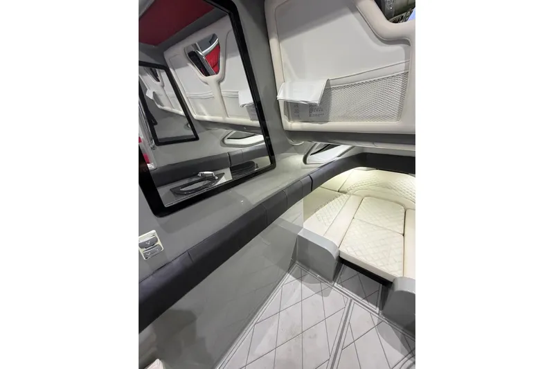  Yacht Photos Pics Luxurious interior of 2020 Deep Impact 399 Sport boat, featuring sleek design and comfortable seating.