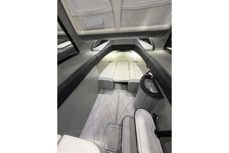  Yacht Photos Pics Interior of 2020 Deep Impact 399 Sport boat, featuring sleek design and modern amenities.