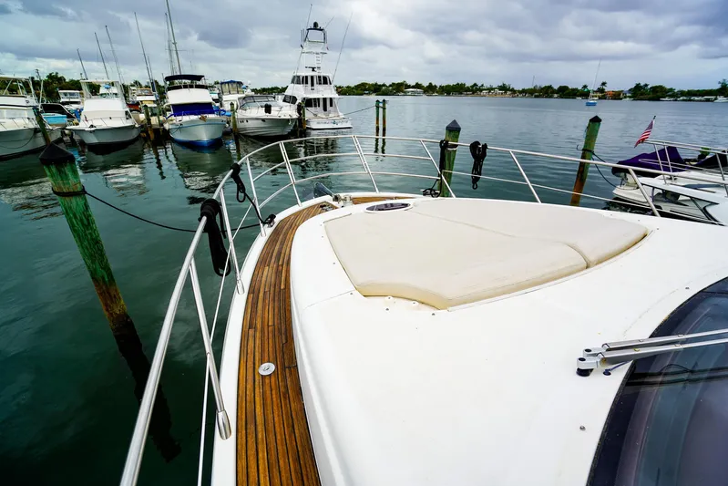  Yacht Photos Pics Azimut Fly 53 yacht docked at marina, showcasing sleek design and luxurious deck, 2012 model.