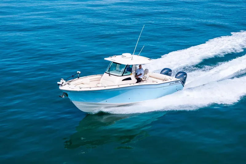 Knot For Long Yacht Photos Pics 2022 Grady-White 336 Canyon - Port 3/4 Bow