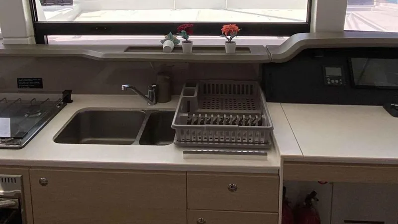  Yacht Photos Pics Kitchen area on Bali 4.1 catamaran, year 2019.