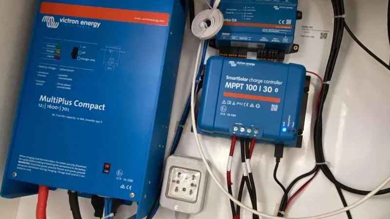  Yacht Photos Pics Electrical equipment in a 2019 Bali 4.1 boat.