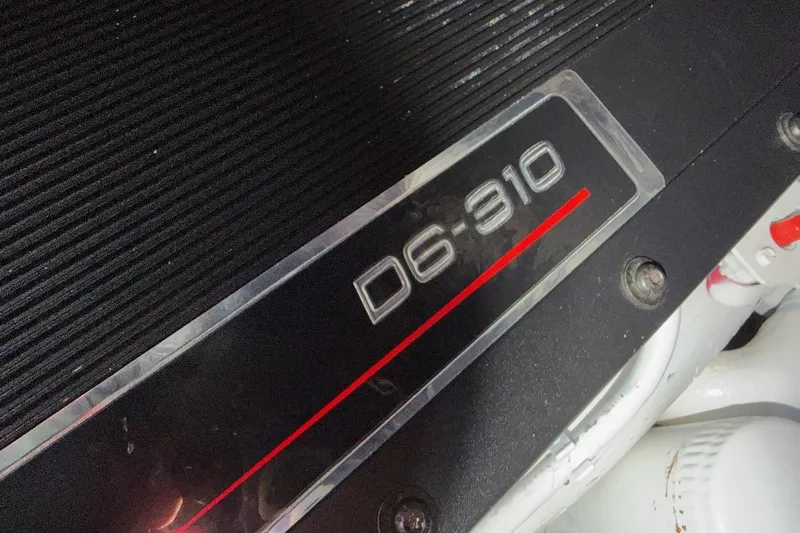  Yacht Photos Pics Close-up of D6-310 engine label on 2006 Sea Ray 340 Sundancer.