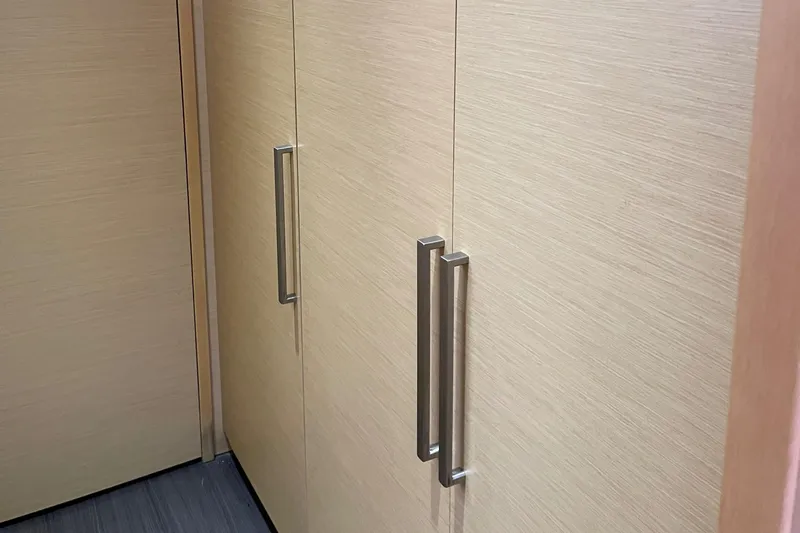 Phoenicia Yacht Photos Pics Interior of 2014 Lagoon 620 with modern cabinet handles.