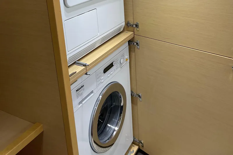 Phoenicia Yacht Photos Pics Washing machine in a 2014 Lagoon 620 yacht.