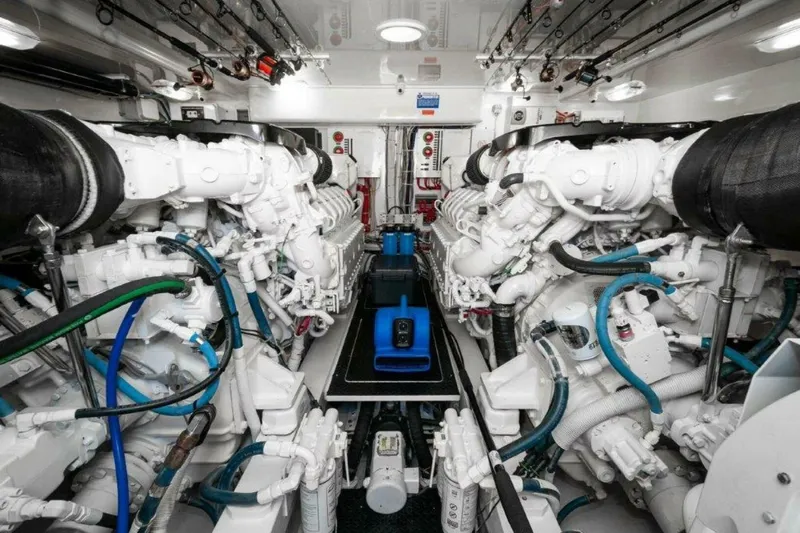 Contagious Habit Yacht Photos Pics 2016 Viking 52 Sport Tower- CONTAGIOUS HABIT-Engine Room