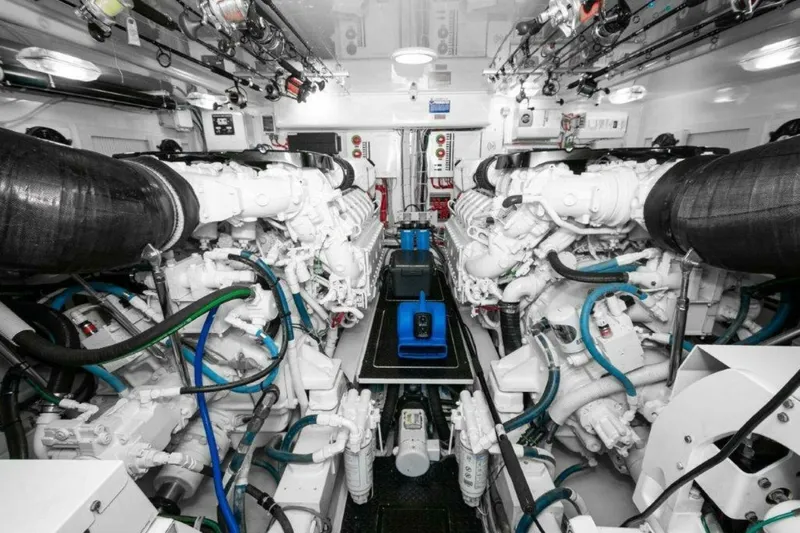 Contagious Habit Yacht Photos Pics 2016 Viking 52 Sport Tower- CONTAGIOUS HABIT-Engine Room 2