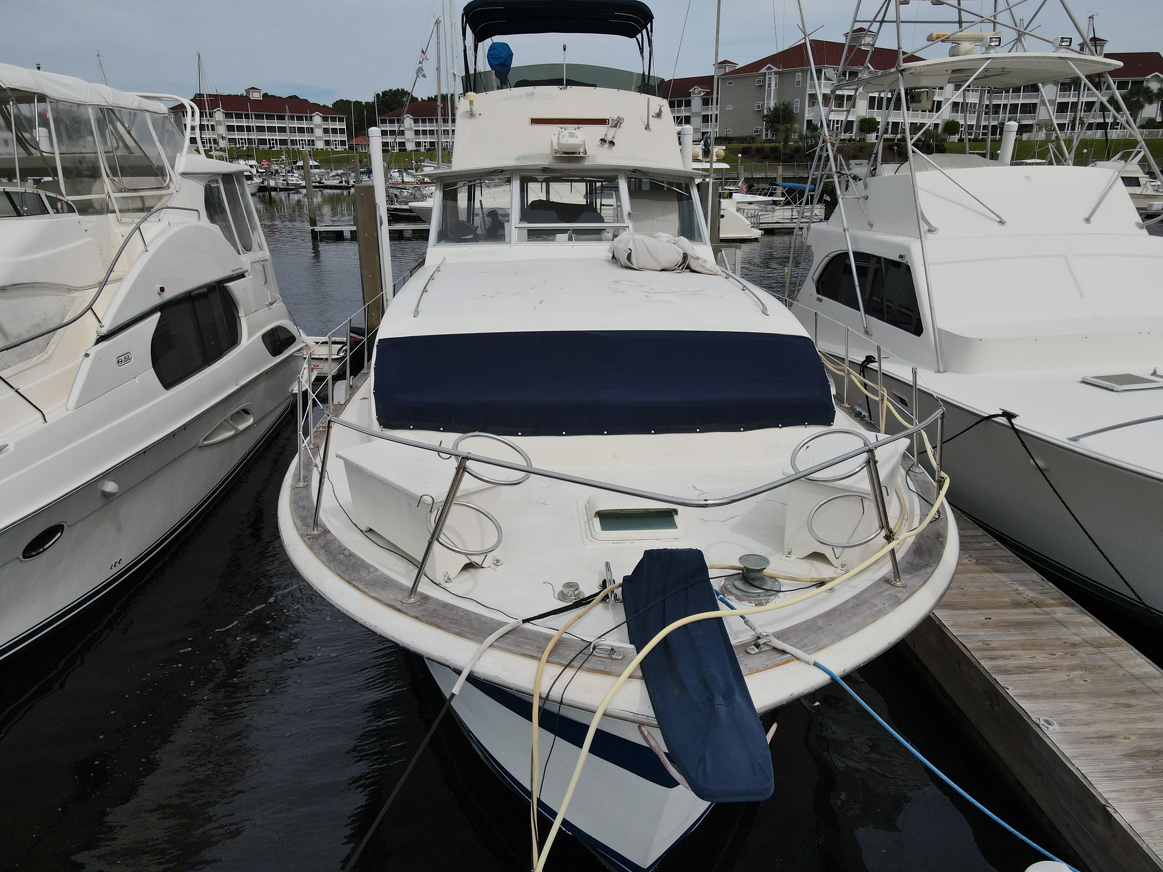 chris craft flush deck motor yacht