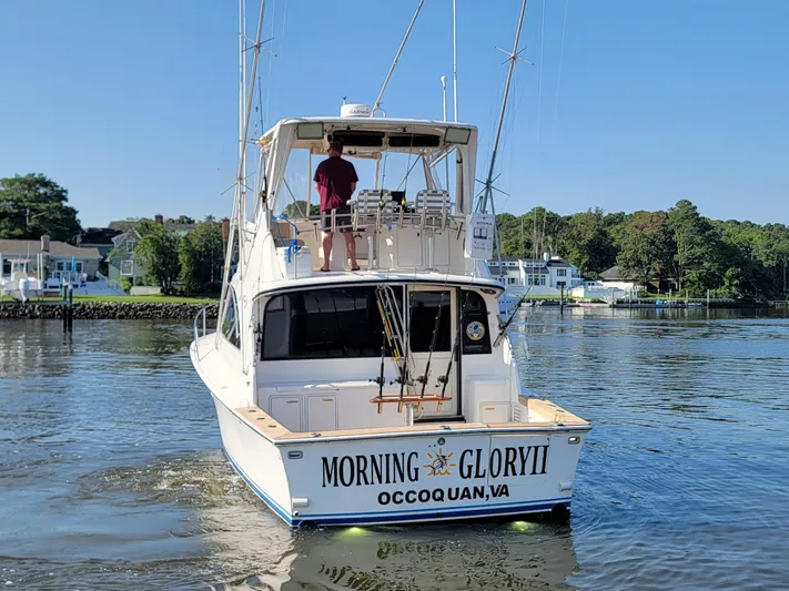  Yacht Photos Pics 1991 Ocean Yachts 42 Super Sport Morning Glory II on water in Occoquan, VA.