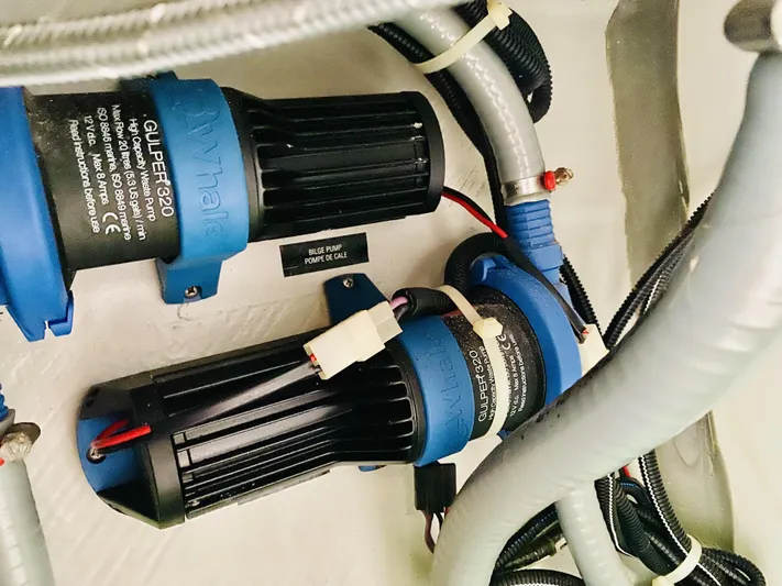 Finally Found Yacht Photos Pics Bilge pumps in a 2014 Lagoon 380 S2 yacht, featuring Whale Gulper 320 models.