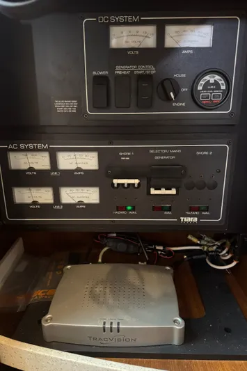T 2 Yacht Photos Pics Electrical control panel on a 2006 Tiara Yachts 4300 Sovran.