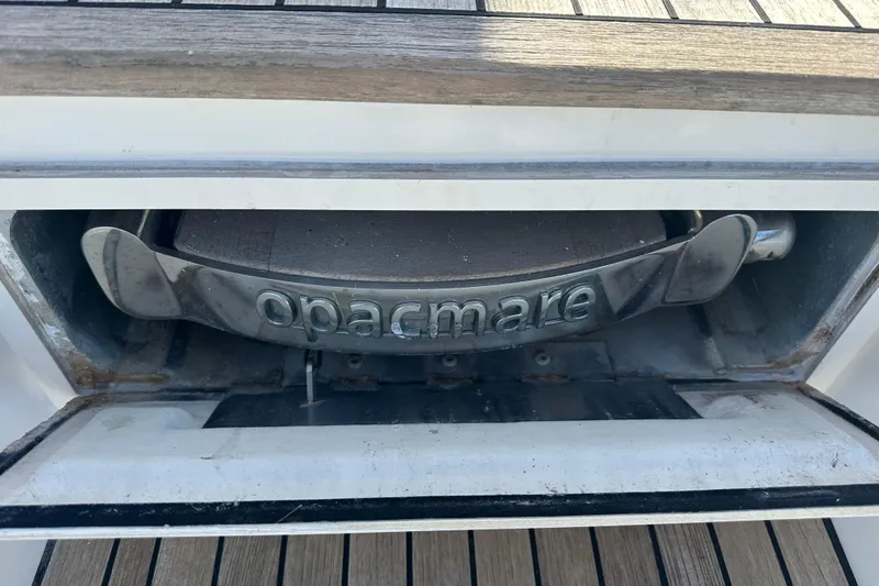 Radio Waves Yacht Photos Pics 2015 Azimut 55S yacht with Opacmare equipment, featuring teak decking.