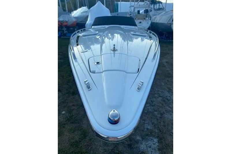  Yacht Photos Pics 2016 Formula 353 FASTech boat, sleek design, parked on grass, surrounded by other boats.