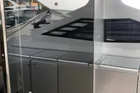 2008 Pershing 90 yacht interior with sleek design and modern finishes.