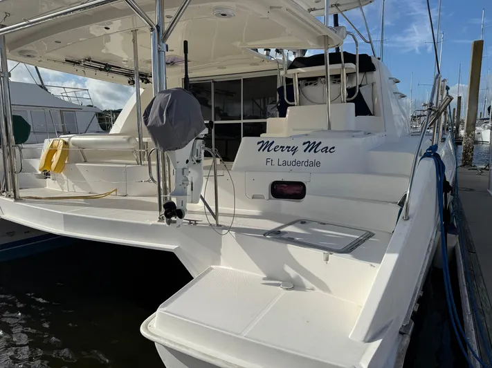 Merry Mac Yacht Photos Pics Leopard 44 catamaran "Merry Mac" docked in Ft. Lauderdale, 2013 model.