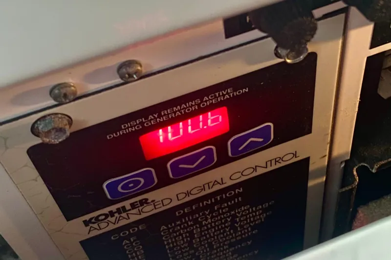  Yacht Photos Pics Kohler advanced digital control panel on 2007 Sea Ray 38 Sundancer boat.