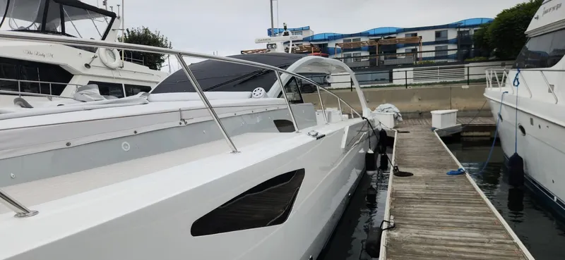 Catch And Release Yacht Photos Pics Luxury 2017 Trident Custom yacht docked at marina with modern design.