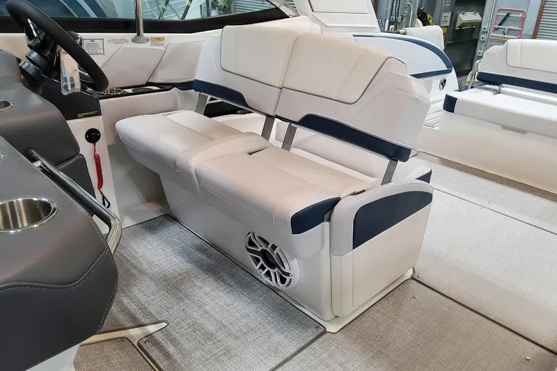  Yacht Photos Pics 2026 Formula 330 Crossover Bowrider OB interior with luxurious seating and modern design.