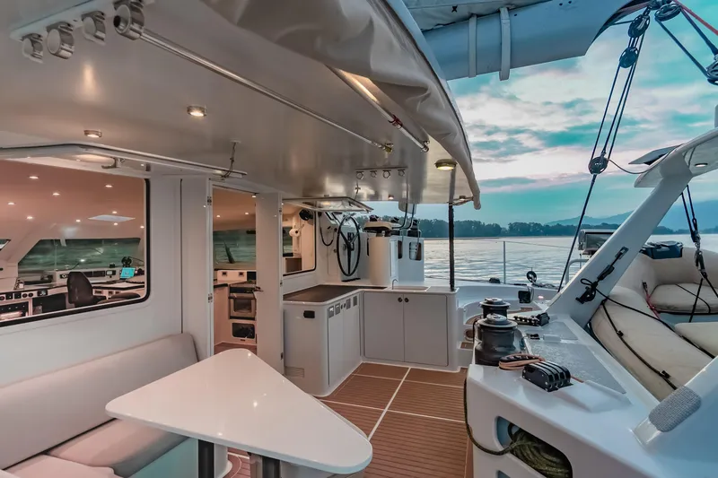 Gizmo Yacht Photos Pics Luxurious 2012 Morrelli & Melvin 65 custom yacht interior with modern amenities and scenic ocean view.