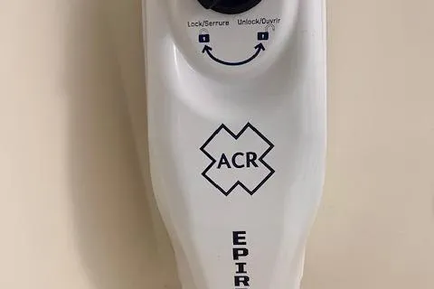  Yacht Photos Pics ACR EPIRB device on a 1993 Viking 45 Convertible boat.