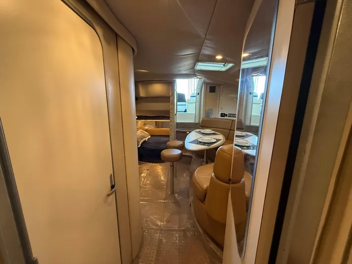 Formula 41pc Yacht Photos Pics 1999 Formula 41 PC yacht interior with dining area and seating.