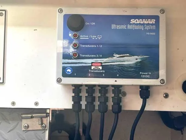  Yacht Photos Pics Ultrasonic antifouling system control panel on a 2003 Formula 37 PC boat.