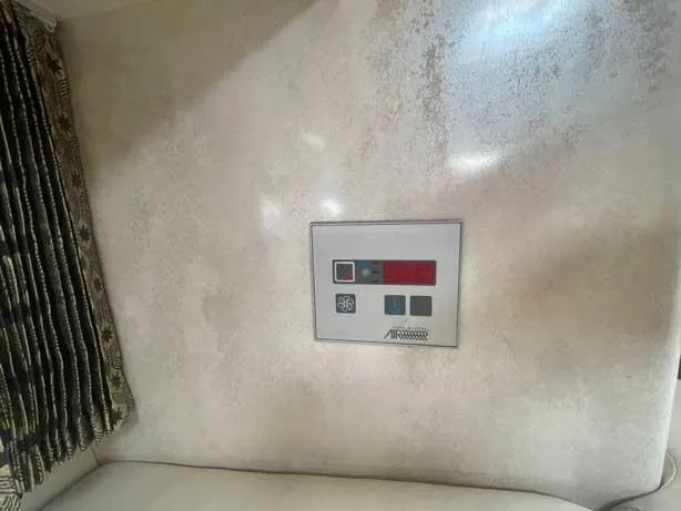  Yacht Photos Pics Control panel on a 2003 Formula 37 PC yacht interior wall.