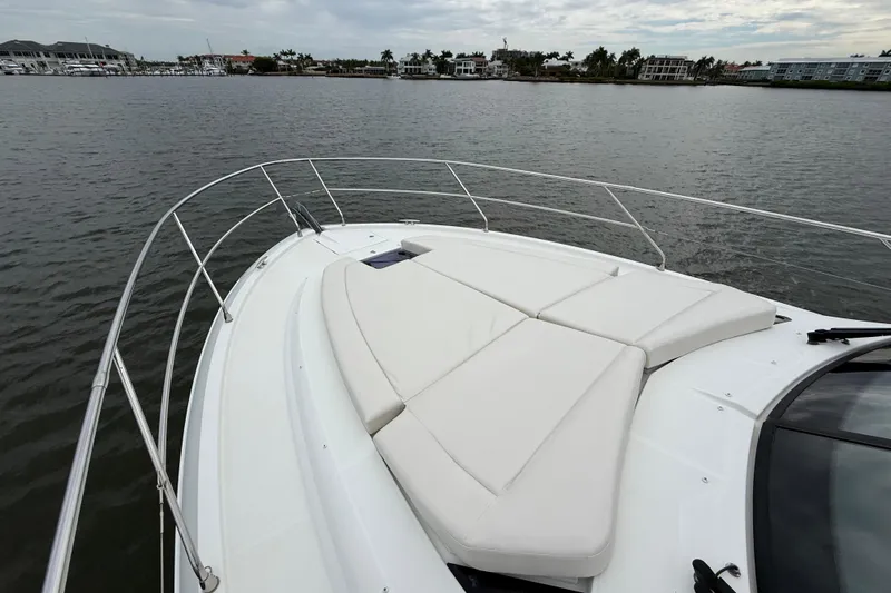 On My Way Yacht Photos Pics 2018 Beneteau Gran Turismo 50 yacht with spacious deck and luxurious seating.