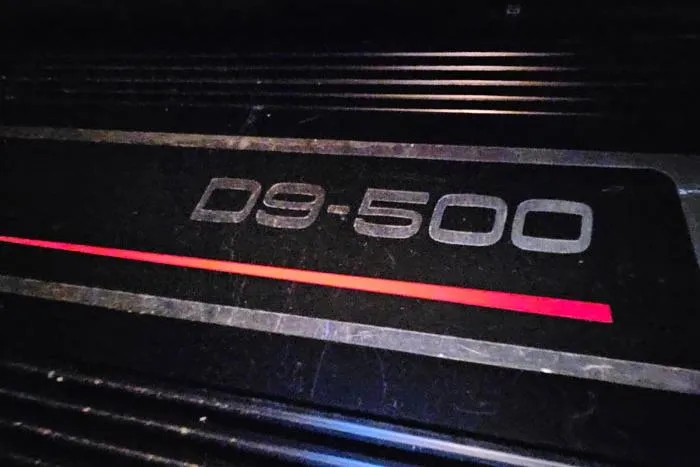  Yacht Photos Pics Close-up of D9-500 engine label on 2006 Cruisers Yachts 455 Express Motoryacht.