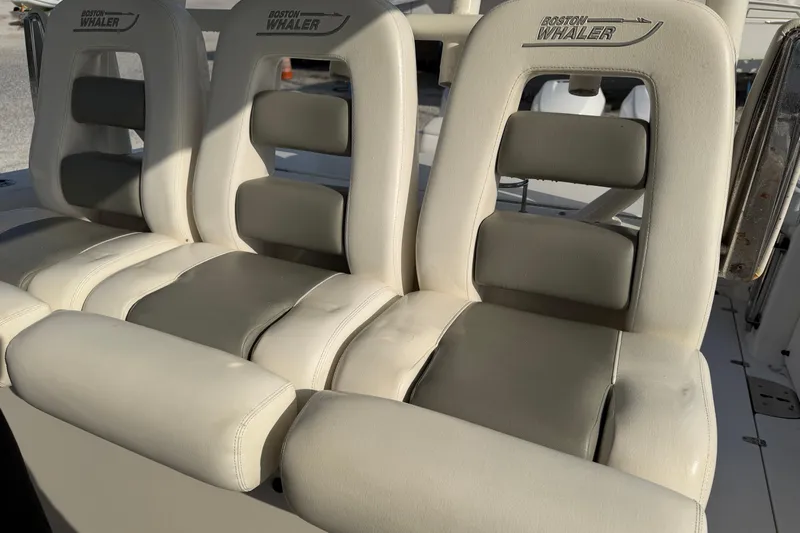  Yacht Photos Pics 2014 Boston Whaler 350 Outrage Triple Helm Seating from Port