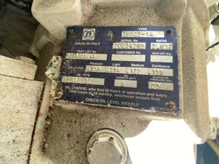 Reelaxing Yacht Photos Pics ZF transmissions