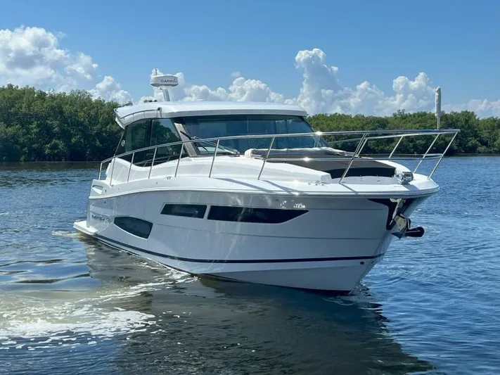 Great Expectations Yacht Photos Pics 2020 Regal 38 XO yacht cruising on a sunny day.