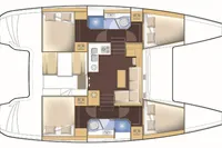 Manufacturer Provided Image: Lagoon 39 4 Cabin Premium Layout Plan