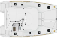 Manufacturer Provided Image: Lagoon 39 Upper Deck Layout Plan