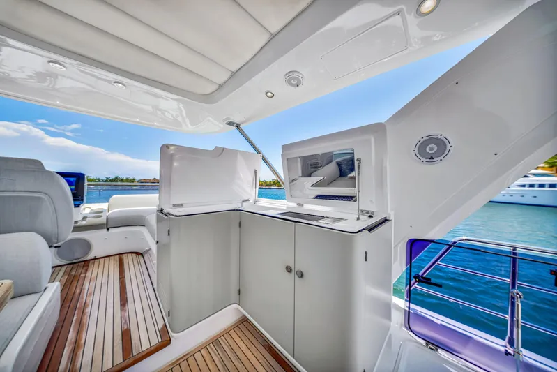  Yacht Photos Pics Luxurious Azimut Fly 60 yacht interior with modern amenities, 2022 model.