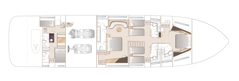  Yacht Photos Pics Lower Accommodation Layout