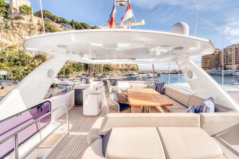  Yacht Photos Pics Luxurious 2016 Princess 68 yacht with spacious deck and elegant seating area.