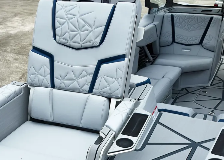  Yacht Photos Pics 2025 Nautique G23 Paragon interior with luxurious seating and modern design.