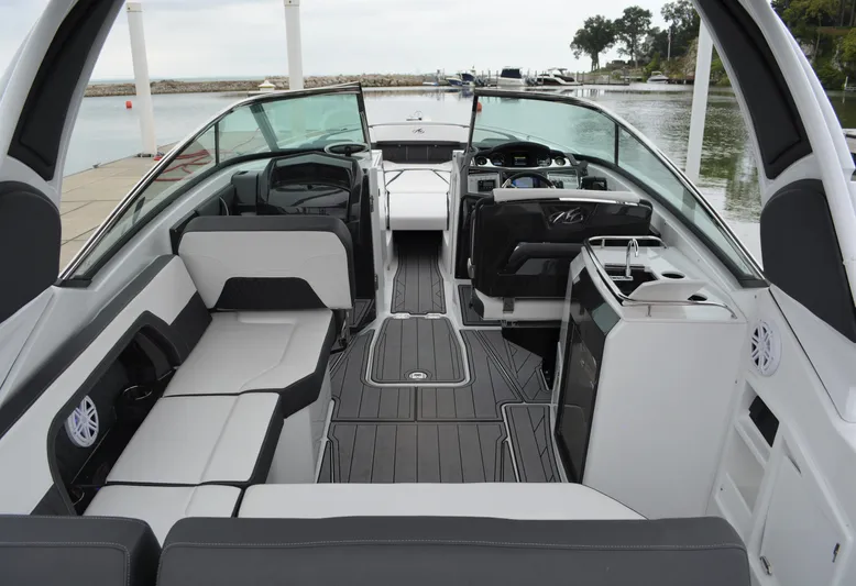  Yacht Photos Pics Interior view of 2023 Monterey 305SS Super Sport boat.