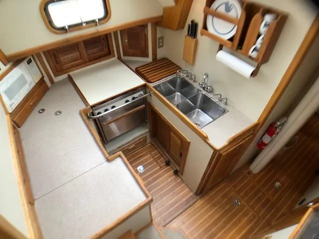  Yacht Photos Pics Galley - top view