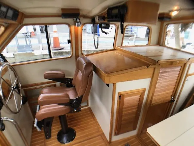  Yacht Photos Pics Nav station and helm chair