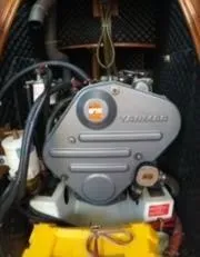 Latika Yacht Photos Pics Engine compartment of a 2011 Beneteau Oceanis 43 sailboat.