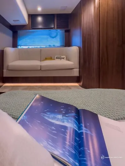  Yacht Photos Pics Interior of 2023 Fairline Targa 45 Open yacht with modern design.