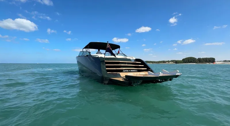 Eva Yacht Photos Pics Van der Valk Waterdream California 52 yacht cruising on open water, 2022 model.