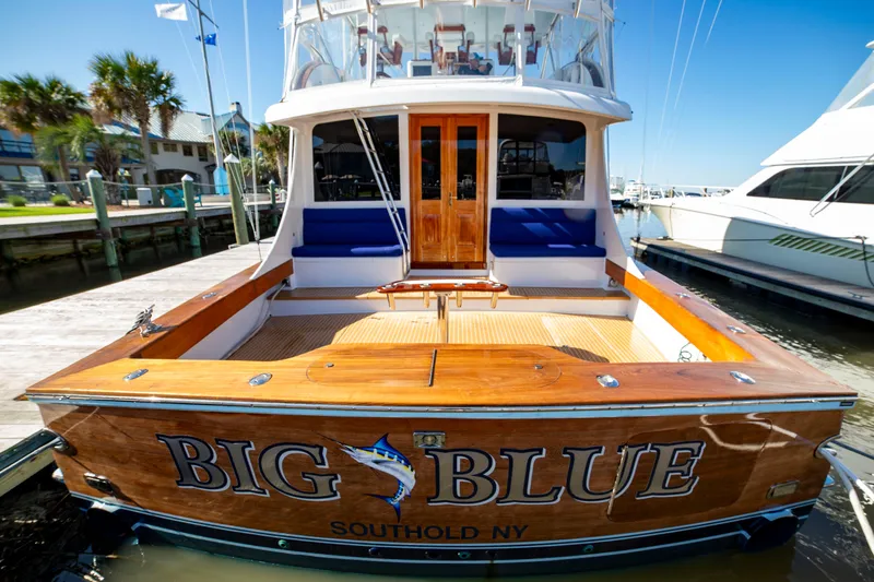  Yacht Photos Pics Custom Carolina 66 yacht, 2005 model, named "Big Blue" docked in Southold, NY.