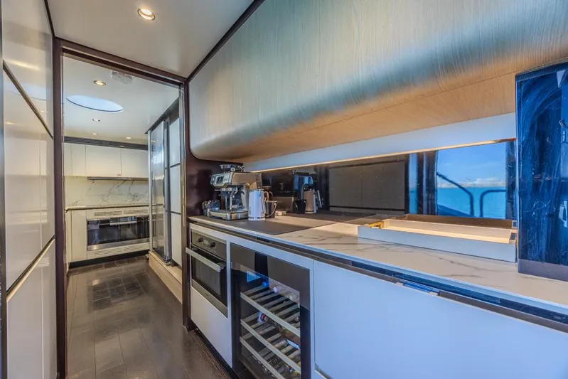 Enchante Yacht Photos Pics Professional Gormet Galley