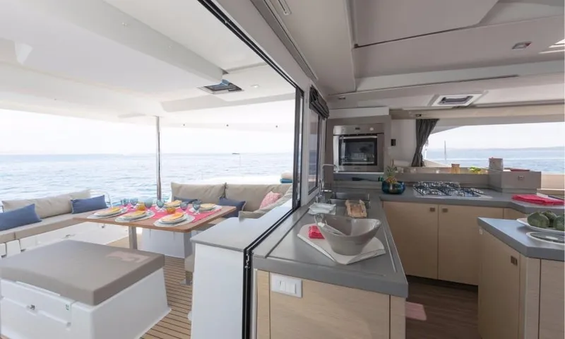 Wanderlust Yacht Photos Pics Manufacturer Provided Image: Manufacturer Provided Image: Fountaine Pajot Saona 47 Galley