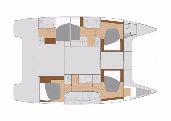 Wanderlust Yacht Photos Pics Manufacturer Provided Image: Manufacturer Provided Image: Fountaine Pajot Saona 47 Cabin Layout Plan
